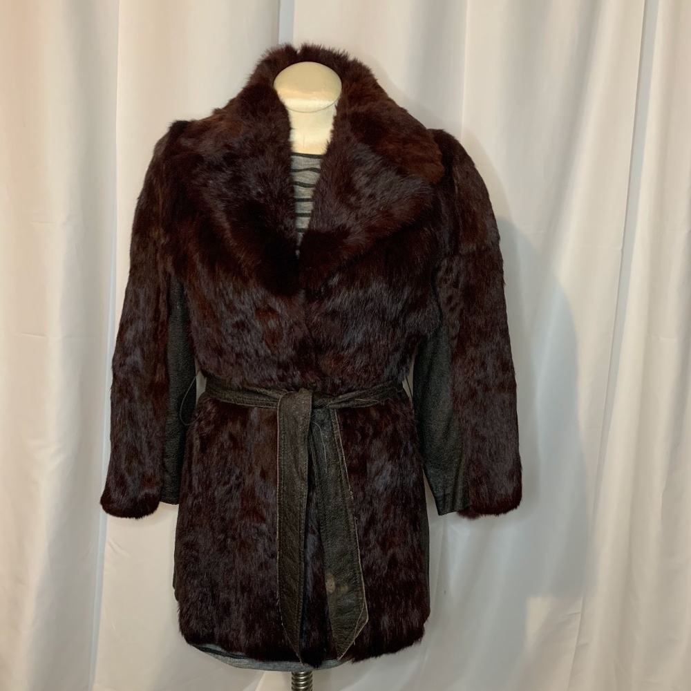 Vintage Brown Fur Jacket